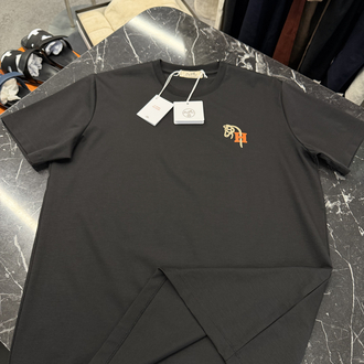 İthal Hermes T-shirt Kırışmayan Kumaş (9449-Siyah)
