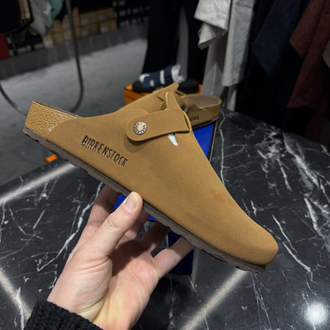 Birkenstock Yeni Sezon Boston Süet Terlik (Taba)