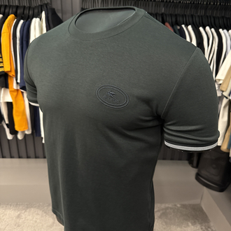 İthal Etro T-shirt Kırışmayan Kumaş (290001-Haki)