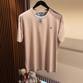 İthal Etro T-shirt Kırışmayan Kumaş (9438-Bej)
