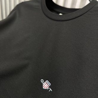 Modal Kırışmayan Kumaş T-shirt  (15048-Siyah)