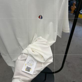 İthal Moncler T-shirt Kırışmayan Kumaş (418-Beyaz)