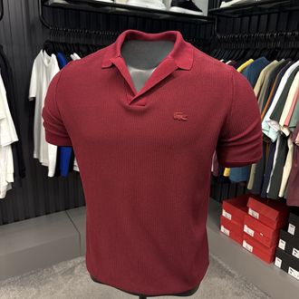 Örme V Triko Polo Yaka (Bordo-33036)