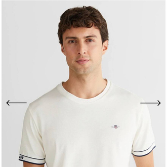 Kol Detaylı Pike Kumaş T-shirt (15019-Beyaz)