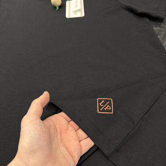 İthal Lora Piana T-shirt Kırışmayan Kumaş (9444-Siyah)