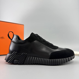 Hermes Siyah Deri Sneakers (İTHAL ÜRÜN)