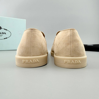 Prada Bej Süet Loafer (İTHAL ÜRÜN)