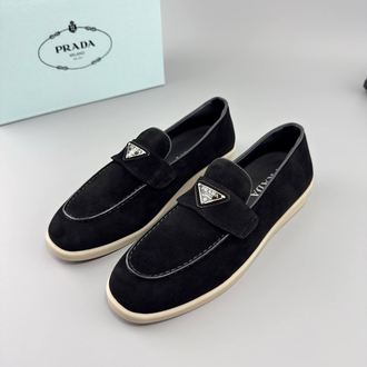 Prada Siyah Süet Loafer (İTHAL ÜRÜN)