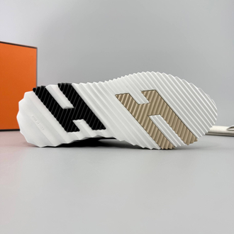 Hermes Bej Deri Sneakers (İTHAL ÜRÜN)