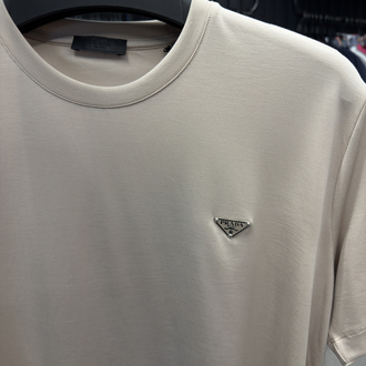 İthal Prada T-shirt Kırışmayan Kumaş (9460-Bej)