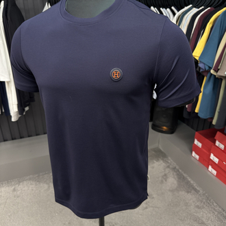 İthal Hermes T-shirt  Kırışmayan Kumaş (15054-Lacivert)