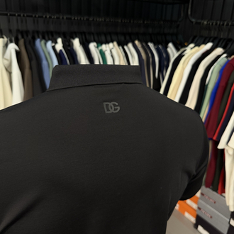 İthal Dolce Gabbana Polo Yaka  Kırışmayan Kumaş (10081-Siyah)