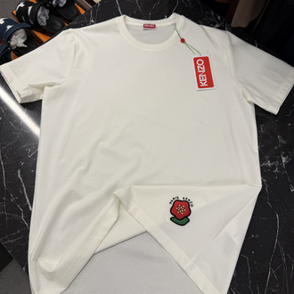 İthal Kenzo T-shirt Kırışmayan Kumaş (9446-Beyaz)