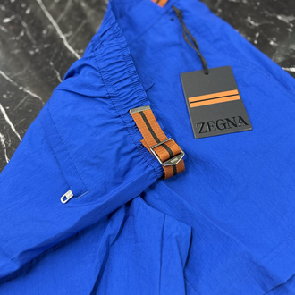 Zegna Premium Deniz Şortu ve Şort Kapri (5165-Sax Mavisi