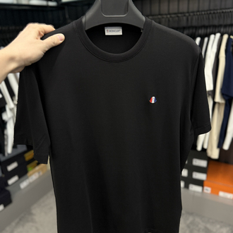 İthal Moncler T-shirt Kırışmayan Kumaş (418-Siyah)