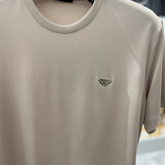 İthal Prada T-shirt Kırışmayan Kumaş (9460-Bej)