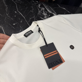 İthal Zegna T-shirt Kırışmayan Kumaş (9461-Beyaz)