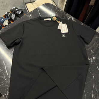 İthal Lora Piana T-shirt Kırışmayan Kumaş (9432-Siyah)