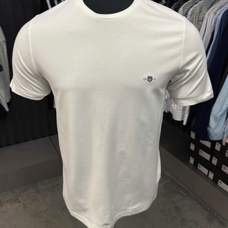 Modal Kırışmayan Kumaş T-shirt  (15048-Beyaz)