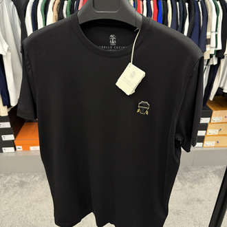 İthal Brunello Cucinelli T-shirt Kırışmayan Kumaş (9462-Beyaz)
