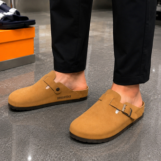 Birkenstock Yeni Sezon Boston Süet Terlik (Taba)