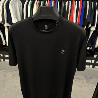 İthal Brunello Cucınelli T-shirt Kırışmayan Kumaş (9419-Siyah)