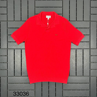Örme V Triko Polo Yaka (Kırmızı-33036)