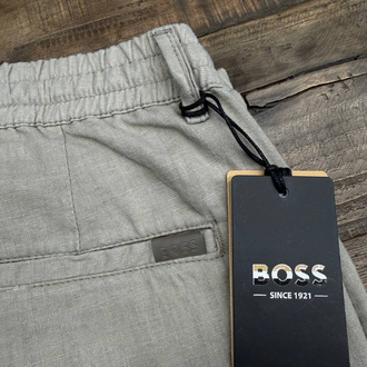 Boss Ham Keten Şort (1423-Bej))