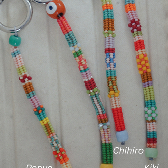 El Yapımı Miyuki Boncuk Charm, Pastel & Canlı Renk Paleti Anahtarlık