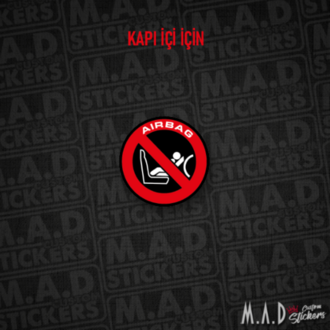 Honda civic airbag sticker (kapı içi)