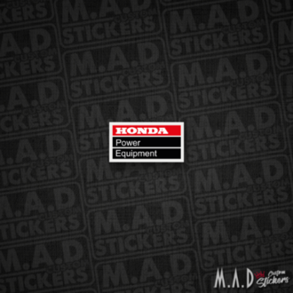 Honda Power Equipment sticker (içten)