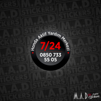 Honda 7/24 Yol yardım Sticker