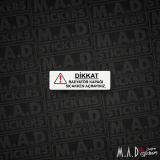 Honda TR radyatör sticker/etiket