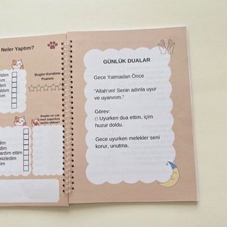 Yolculuk Defterim - 30 Günlük Çocuk Planlayıcısı - Öğren – İbadet Et – Eğlen
