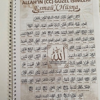 Esmaü’l Hüsna Defteri