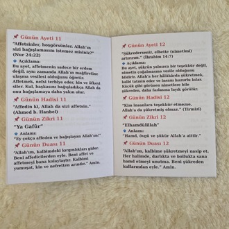 30 Günlük Dua Kartı A6