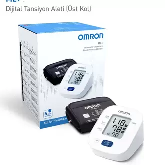 Omron M2+ Geniş Manşetli Üst Koldan Pilli Dijital Tansiyon Aleti – 5 Yıl Garantil