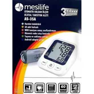 Mesilife Koldan Tam Otomatik Hafızalı Tansiyon Aleti As-35a