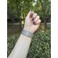 Taşlı lastikli Apple Watch kordon siyah