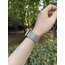 Taşlı lastikli Apple Watch kordon siyah