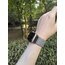 Taşlı lastikli Apple Watch kordon siyah