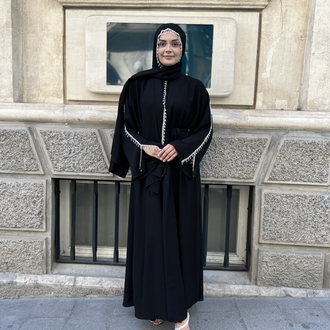 Siyah inci rüya abaya ✨