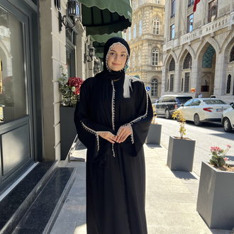Siyah inci rüya abaya ✨
