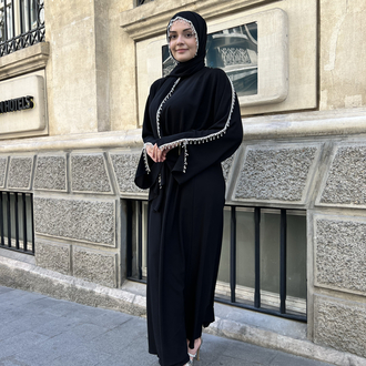 Siyah inci rüya abaya ✨