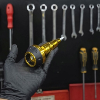 Gold Egzoz Tekli Takoz Universal