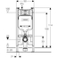 GEBERİT ALFA 8 cm Duofix Gömme Rezervuar 458.175.00.1