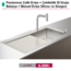 HANSGROHE Paslanmaz Çelik Ankastre Eviye + Çekilebilir El Duşlu Batarya + Sifon Seti  - (43205000)