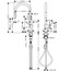 HANSGROHE Talis Çekilebilir El Duşlu 2jet Eviye Bataryası Siyah/Paslanmaz Çelik - (72800670-72800800