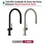 HANSGROHE Talis Çekilebilir El Duşlu 2jet Eviye Bataryası Siyah/Paslanmaz Çelik - (72800670-72800800