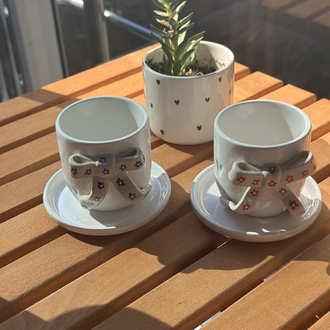 Çiçekli fiyonk tasarım ürünümüz 